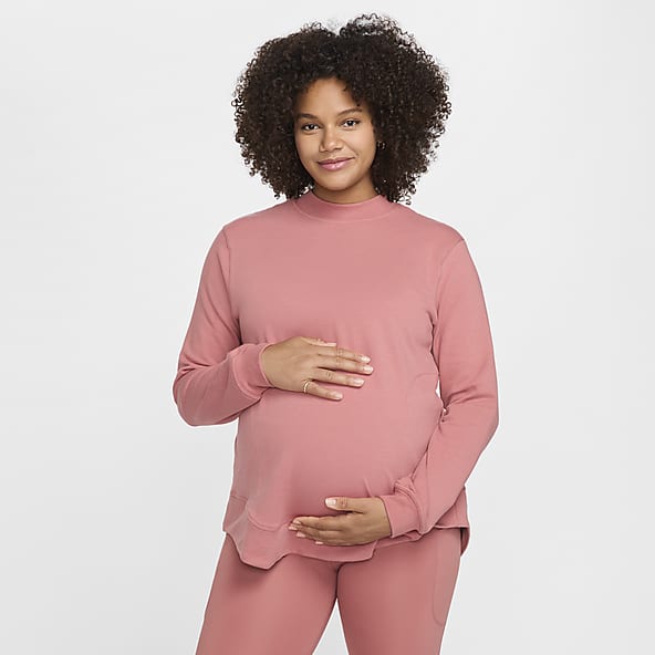 Maternity fleece pullover top